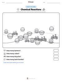 Chemical Reactions printable worksheet preview
