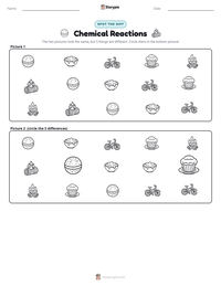 Chemical Reactions printable worksheet preview