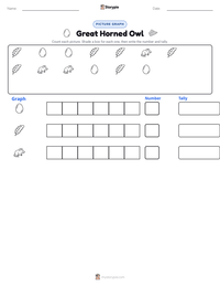 Great Horned Owl printable worksheet preview