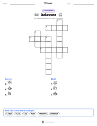 Delaware printable worksheet preview