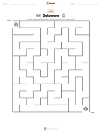 Delaware printable worksheet preview