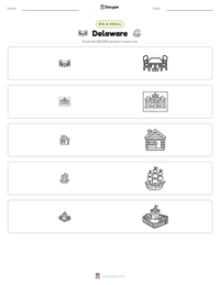 Delaware printable worksheet preview