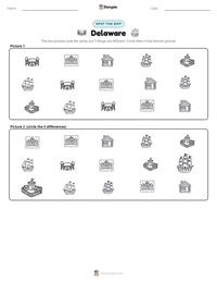Delaware printable worksheet preview