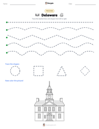 Delaware printable worksheet preview