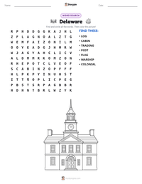 Delaware printable worksheet preview