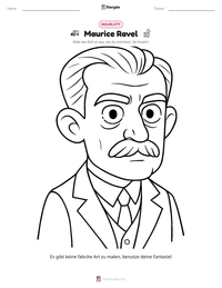 Maurice Ravel druckbare Arbeitsblatt Vorschau
