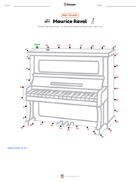 Maurice Ravel printable worksheet preview