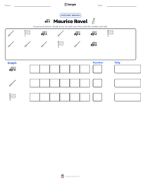 Maurice Ravel printable worksheet preview