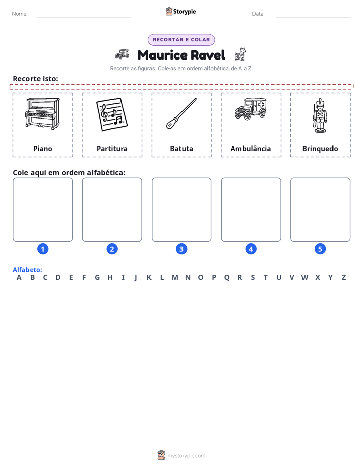 Recortar & Colar Alfabeto