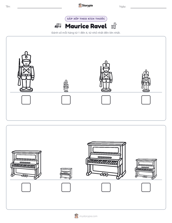 Thứ Tự Kích Thước