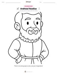 Andreas Vesalius printable worksheet preview
