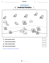 Andreas Vesalius printable worksheet preview