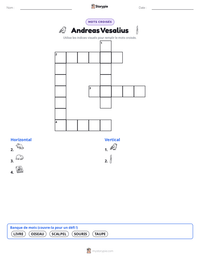 Aperçu de la feuille de travail imprimable Andreas Vesalius