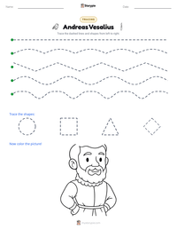 Andreas Vesalius printable worksheet preview