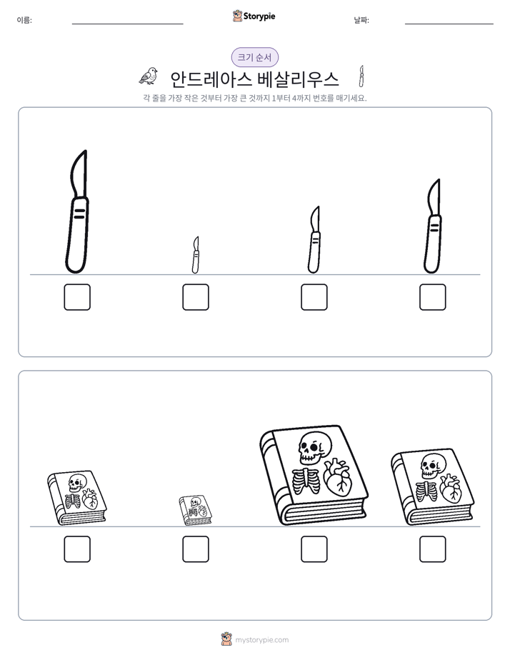 크기 순서