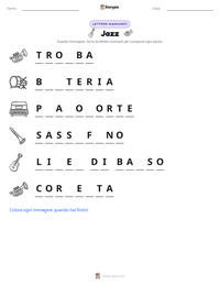 Anteprima della scheda stampabile di Jazz