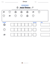 Jesse Owens printable worksheet preview