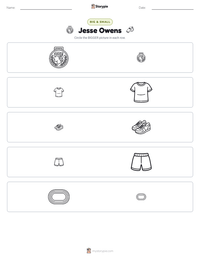 Jesse Owens printable worksheet preview