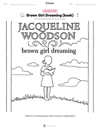 Brown Girl Dreaming (book) printable worksheet preview