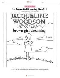 Aperçu de la feuille de travail imprimable Brown Girl Dreaming (livre)