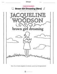 Pagina da colorare di Brown Girl Dreaming (libro) per bambini