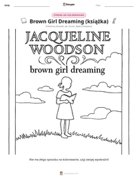 Podgląd drukowalnego arkusza ćwiczeń Brown Girl Dreaming (książka)