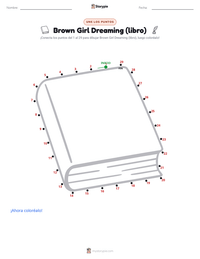 Vista previa de la hoja de trabajo imprimible de Brown Girl Dreaming (libro)