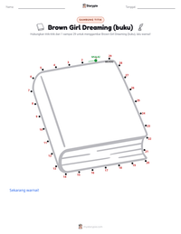Prabaca lembar kerja cetak Brown Girl Dreaming (buku)