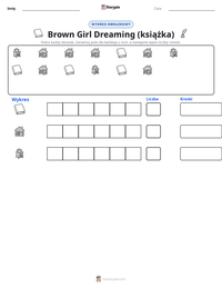Podgląd drukowalnego arkusza ćwiczeń Brown Girl Dreaming (książka)
