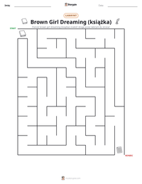 Podgląd drukowalnego arkusza ćwiczeń Brown Girl Dreaming (książka)
