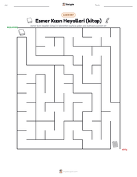 Esmer Kızın Hayalleri (kitap) yazdırılabilir çalışma sayfası önizlemesi