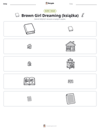 Podgląd drukowalnego arkusza ćwiczeń Brown Girl Dreaming (książka)