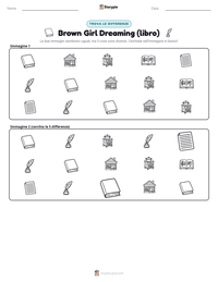 Anteprima della scheda stampabile di Brown Girl Dreaming (libro)