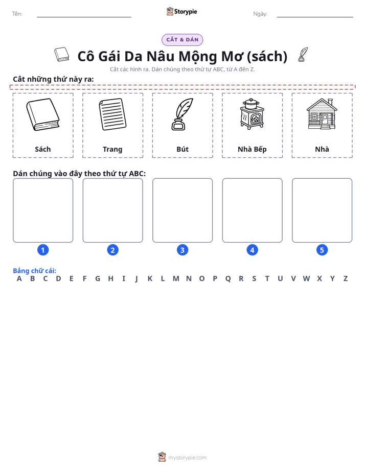 Cắt & Dán Chữ Cái