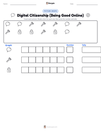 Digital Citizenship (Being Good Online) printable worksheet preview