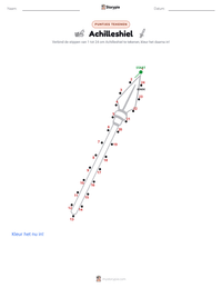 Achilleshiel afdrukbare werkblad voorbeeld
