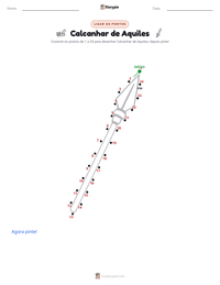 Prévia da folha de atividades imprimível Calcanhar de Aquiles