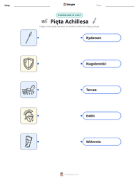 Podgląd drukowalnego arkusza ćwiczeń Pięta Achillesa