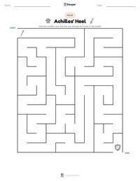 Achilles' Heel printable worksheet preview