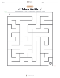 Anteprima della scheda stampabile di Tallone d'Achille