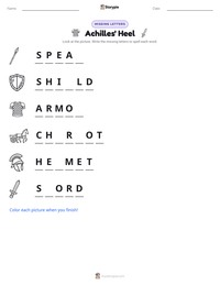 Achilles' Heel printable worksheet preview