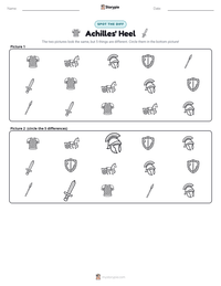 Achilles' Heel printable worksheet preview