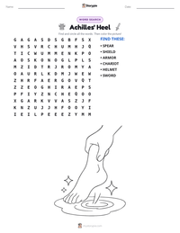 Achilles' Heel printable worksheet preview