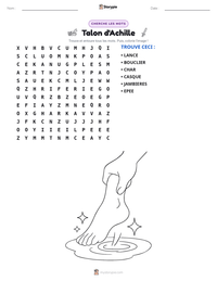 Aperçu de la feuille de travail imprimable Talon d'Achille