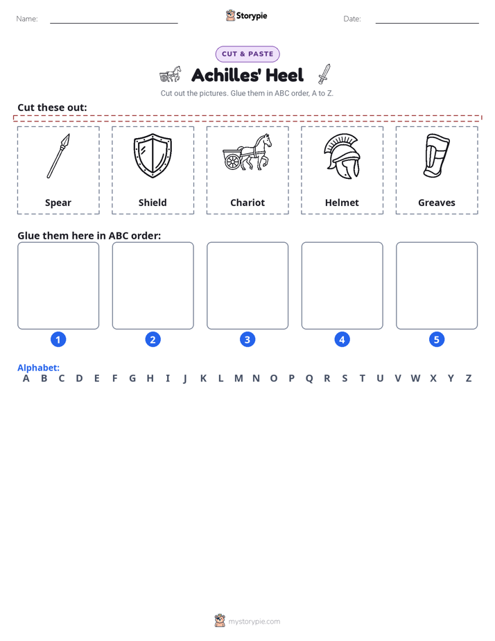 Cut & Paste Alphabet