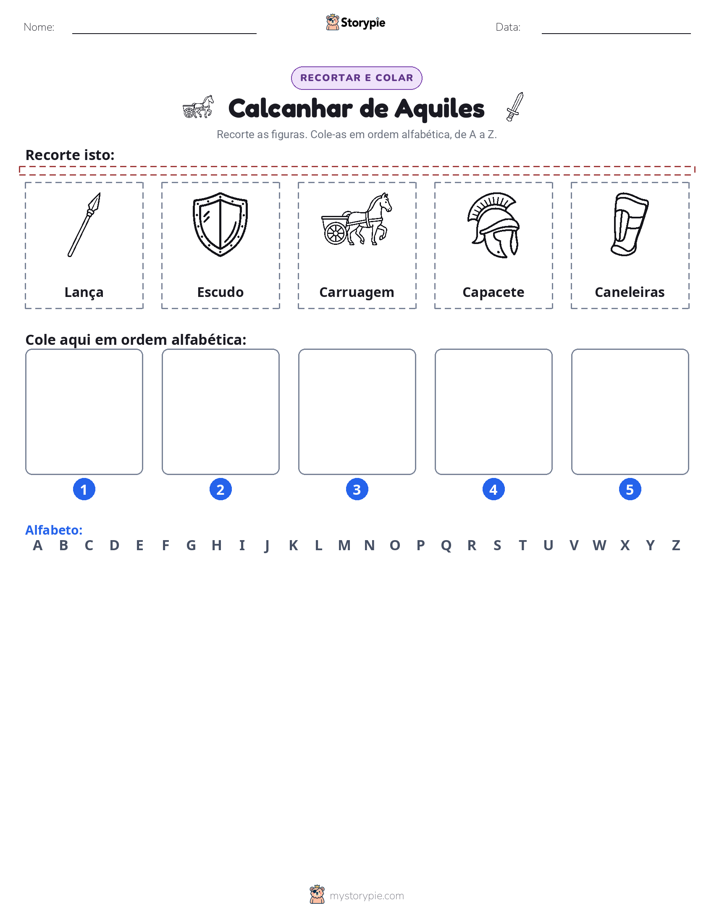 Recortar & Colar Alfabeto