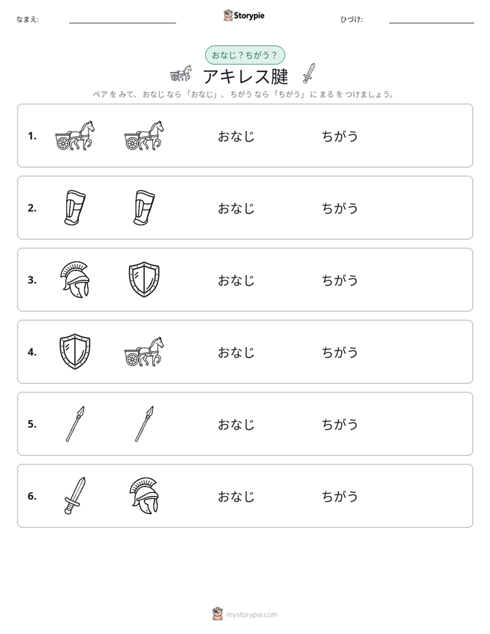 同じか違うか