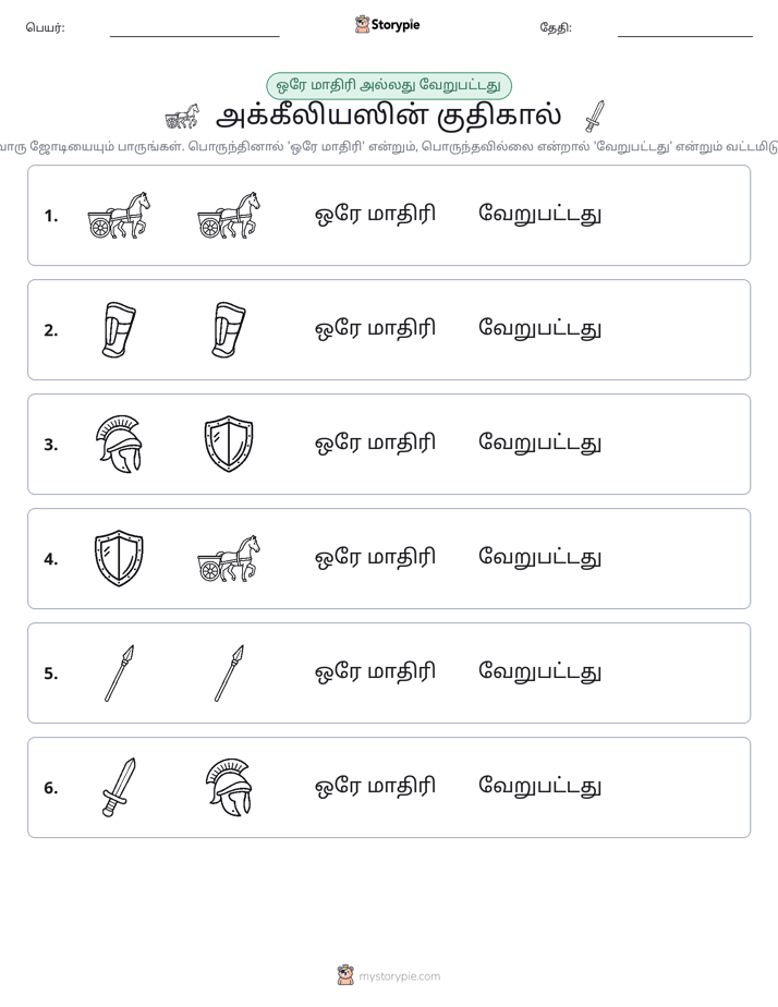 அதே அல்லது மாறுபட்டது