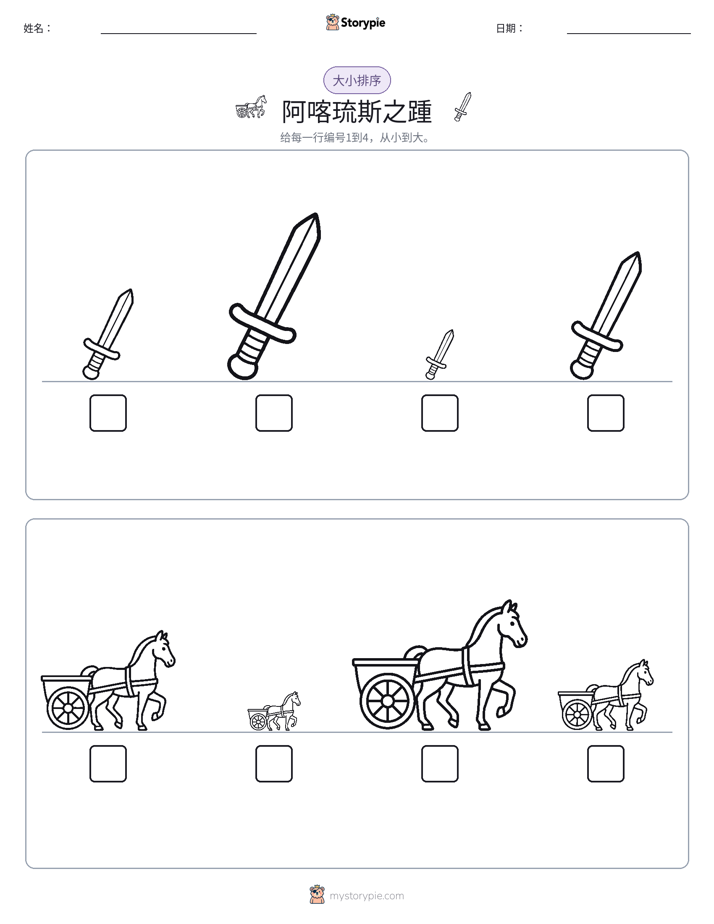 大小排序
