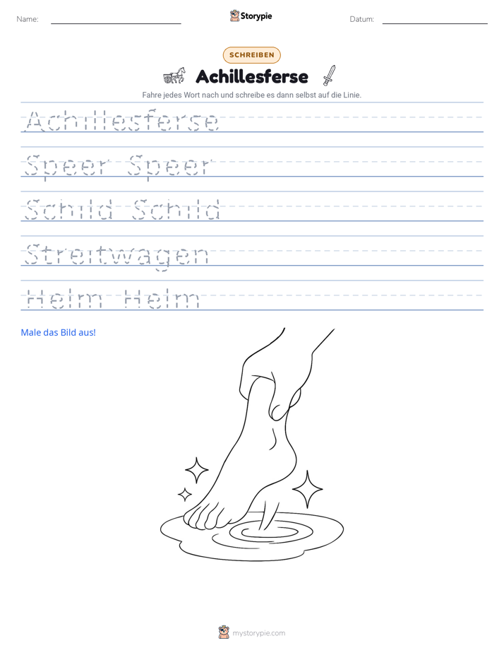 Schreibübung